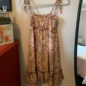 Baby-doll style floral pink dress